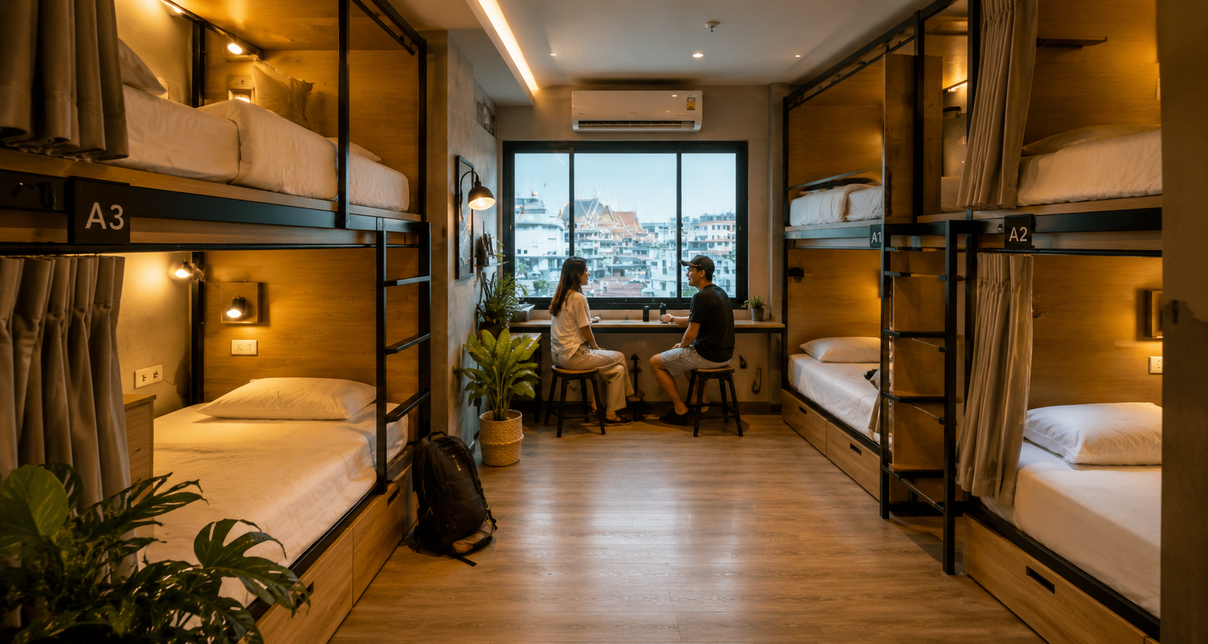 Stylish hostel spaces designed for smart travelers